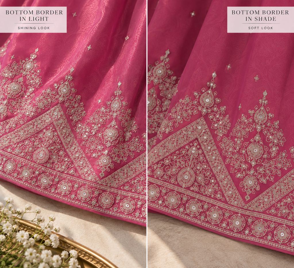Full fabric drape close-up showing texture and sheen