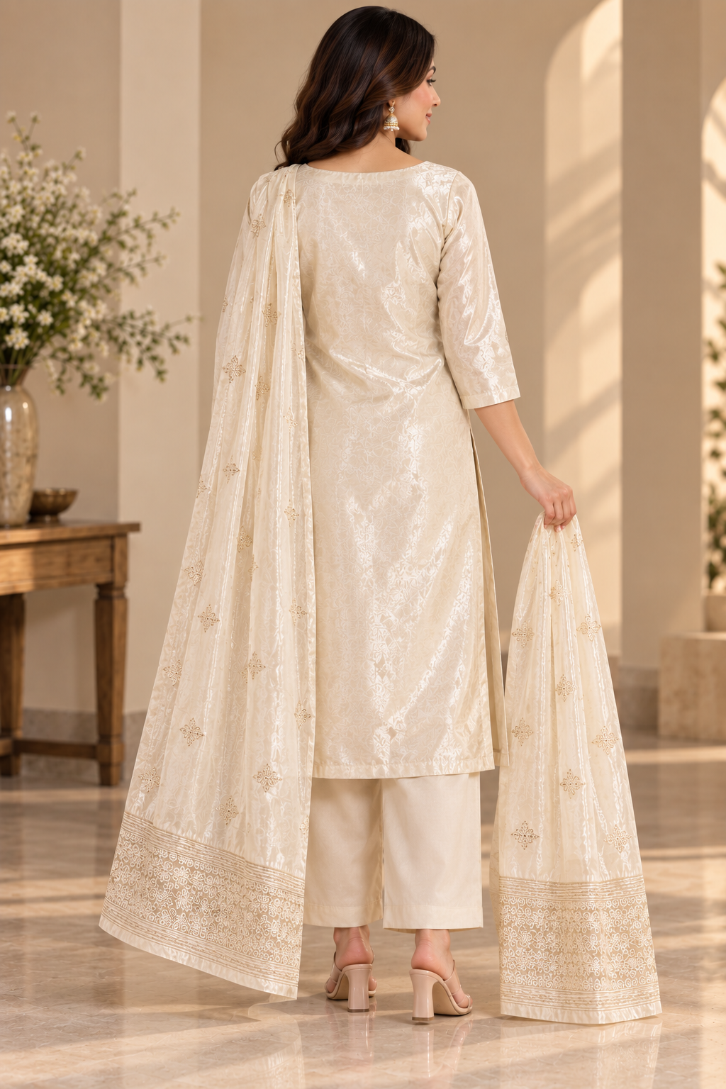 Graceful Bloom - Back view on model