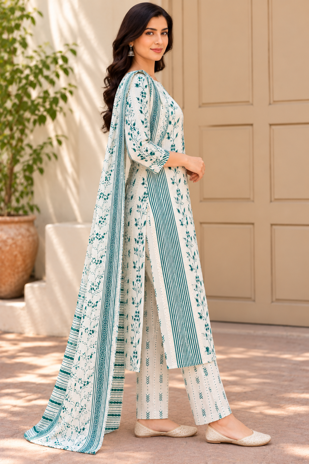 Model Wearing Full Outfit
