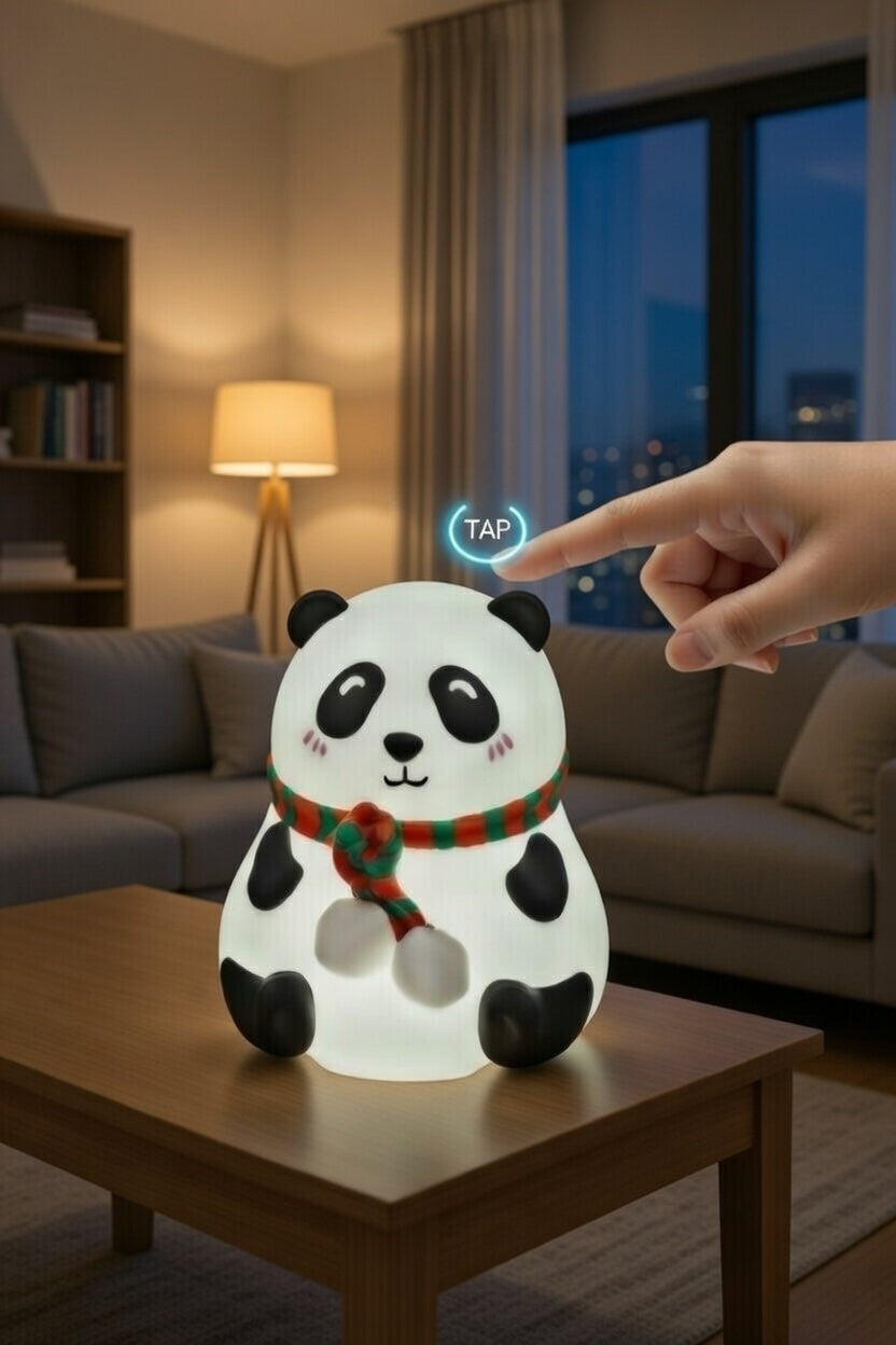 Panda Touch Sensor Lamp – 7 Color Changing Night Light